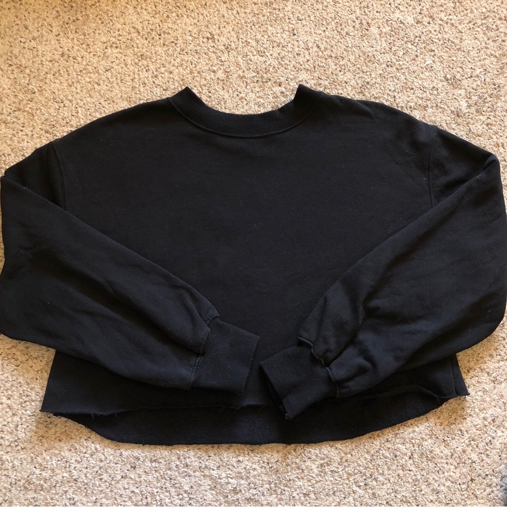 Black Cropped Sweater